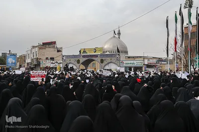 اجتماع مردم قم در پی شهادت حاج قاسم سلیمانی