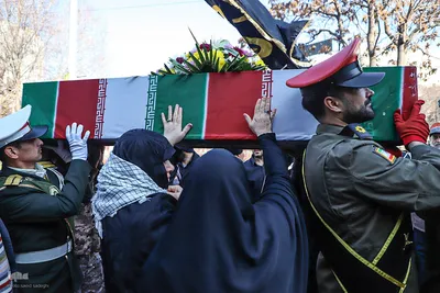 تشییع پیکر مطهر پنج شهید گمنام در تبریز‎