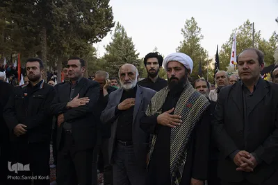 همایش «لبیک یا حسین» در گلزار شهدای روستای هیو
