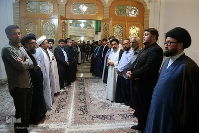 مراسم بزرگداشت آیت الله محمد آصف محسنی(ره) در شبستان امام خمینی (ره) حرم مطهر حضرت فاطمه معصومه سلام الله علیها