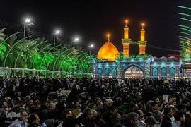 مراسم احیای شب بیست‌و‌سوم ماه مبارک رمضان، در حرم نورانی امام حسین(ع) و بین الحرمین در کربلای معلی