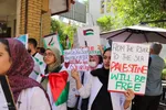 تجمع پرشور دانشگاهیان علوم پزشکی شیراز در محکومیت جنایات رژیم صهیونیستی‎