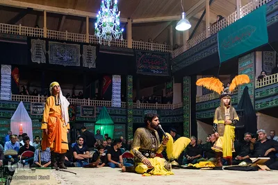 مراسم تعزیه خوانی در حسینیه اعظم برغان / البرز