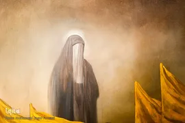 تابلوی نقاشی «لشگر فاطمیون» اثر جدید حسن روح الامین، نقاش آیینی