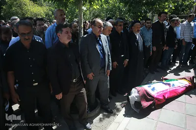 مراسم تشییع پیکر مرحوم «محمد امین قانعی راد» رئیس سابق انجمن جامعه‌شناسی ایران