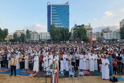 150.000 Muslime verrichten Gebet zum Opferfest in Al-Aqsa-Moschee + Fotos
