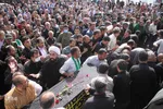تشییع پیکر جان‌باختگان حادثه قطار مشهد ـ یزد