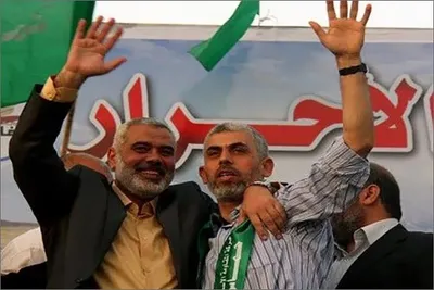 Yahya Sinwar, neuer Generalsekretär der Hamas, in verschiedenen Phasen seines Lebens