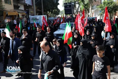 مراسم پیاده‌روی جاماندگان اربعین حسینی در شهرستان اهر