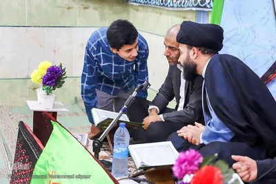 جزءخوانی قرآن در مسجد امام موسی کاظم(ع) کارون