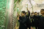 گلباران حرم شاهچراغ در شب ولادت امام رضا( ع‎‎)