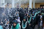 استقبال از حافظان قرآن و ادای احترام به شهدای حرم شاهچراغ(ع)‎‎