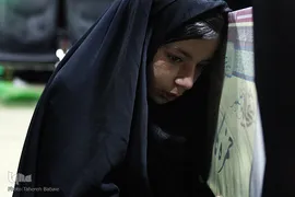 وداع با پیکر شهید مدافع حرم حمزه کاظمی