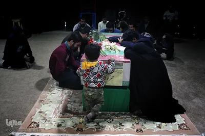 وداع با پیکر شهید مدافع حرم حمزه کاظمی