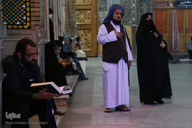 آستان منور حضرت معصومه(س) در شب میلاد کریم اهل بیت، امام حسن(ع)