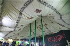 برپایی خیمه عزا در امامزاده موسی مبرقع(ع)
