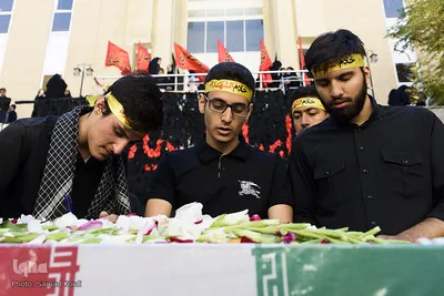 مراسم وداع با شهدای گمنام در دانشگاه پیام نور کرج‎
