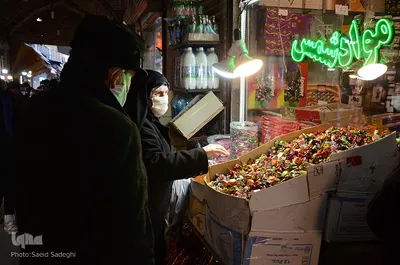 حال و هوای بازار تبریز در آخرین ساعات شروع شب یلدا