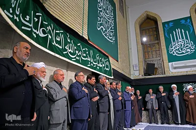 مراسم عزاداری شب شهادت حضرت زهرا (س) در حسینه امام خمینی(ره)