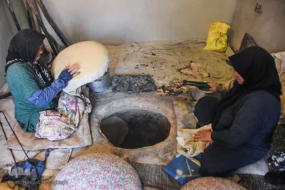 نذر نان در روستای لاسجرد سرخه