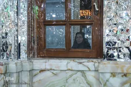 مراسم غبارروبی حرم حضرت عبدالعظیم در ایام شهادت حضرت زهرا (س)