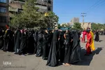 مراسم آیینی تعزیه خوانی و خیمه سوزان در مشهد
