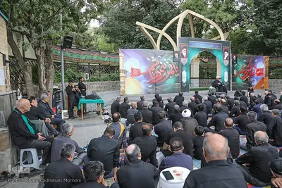 مراسم عزاداری اباعبدالله الحسین(ع) در مزار شهدای گمنام همدان‎