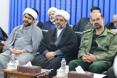 جلسه قرارگاه راهبری مساجد استان که با حضور حجت‌الاسلام‌ والمسلمین حاج‌علی‌اکبری