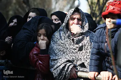 تشییع پیکر دو شهید گمنام در نعمت آباد تهران