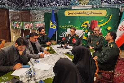 نشست خبری فرمانده سپاه انصارالحسین(ع) همدان