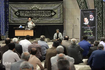 مراسم یادبود دو جهادگر شهید حادثه تروریستی مجلس