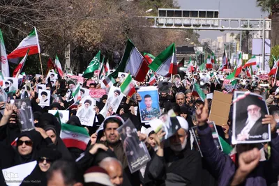 مراسم وداع و تشییع پیکر مطهر شهدای حملات متجاوزانه آمریکایی - صهیونیستی در شیراز