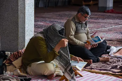 دومین روز مراسم معنوی اعتکاف در سمنان