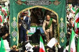 تشییع پیکر فرماندهان شهید