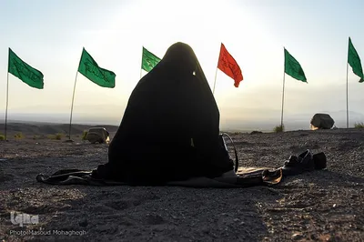 عزاداری تاسوعای حسینی در کویر «خوریان» سمنان