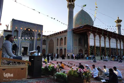 محفل انس با قرآن با تلاوت «سیدجواد حسینی»، قاری بین‌المللی کشور در شاهچراغ‎‎