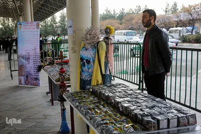 نمایشگاه کشفیات پلیس مشهد در جریان اجرای دهمین مرحله از طرح ثامن
