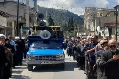 مراسم دسته روی بزرگداشت شهادت امام جعفرصادق(ع) در بهشهر