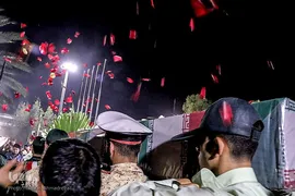 استقبال از پیکر مطهر شهید مدافع حرم «شهید عبدالله اسکندری» در شیراز‎‎