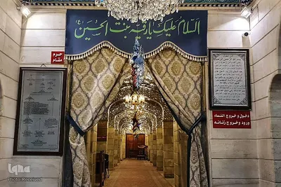 حرم حضرت رقیه(س) در شب ولادت