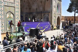 استقبال پرشور مردم سمنان از رئیس جمهور