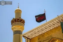 İmam Əlinin (ə) hərəminin qızılı günbəzindəki bayraq qara bayraqla əvəzləndi