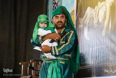 آیین بزرگداشت مقام حضرت علی اصغر(ع) در چهارانبیای قزوین