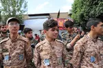 تشییع پیکر بسیجی شهید «امیر حسین‌پور» در تبریز‎