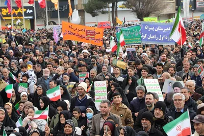 راهپیمایی ۲۲ بهمن در همدان