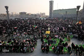 مراسم گرامیداشت یوم‌الله ۹دی در میدان امام حسین (ع)
