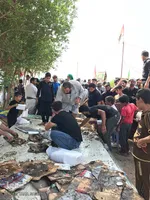 راهپیمایی اربعین حسینی(ع) در جاده نجف-کربلا/عکاس:طاها نظیری