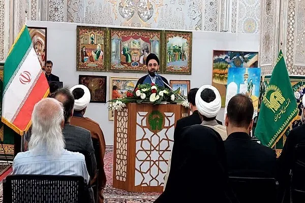 نمایشگاه هنری «عش الولایه» در حرم مطهر رضوی افتتاح شد