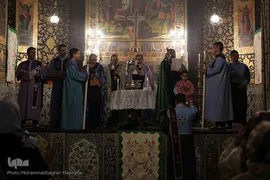 آیین عشای ربانی در کلیسای وانک اصفهان