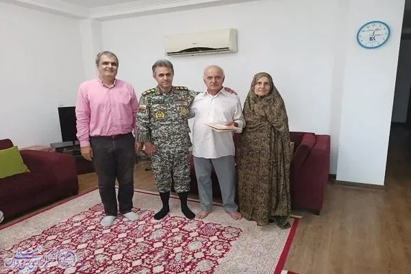 دیدار فرمانده پدافند هوایی شهید ظرافتی بابلسر  با بازنشستگان ایثارگر